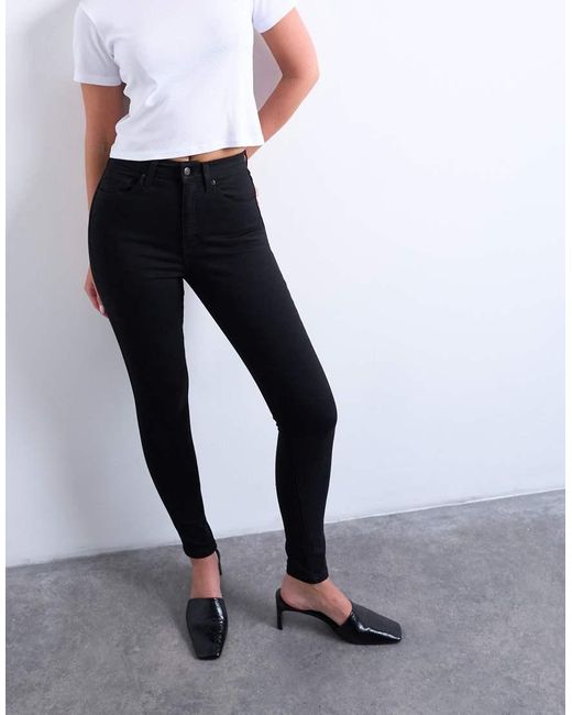 Topshop Hourglass Blue Jamie High Rise Skinny Jean
