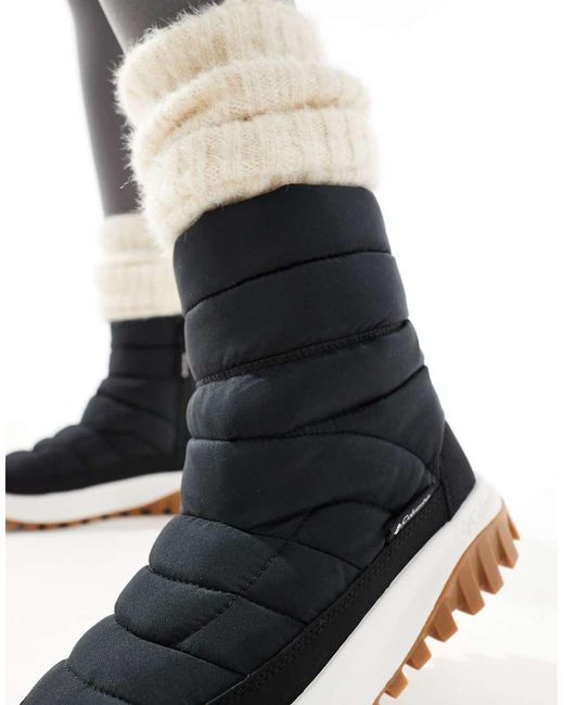 Columbia Black Snowtrot Mid Snow Boots
