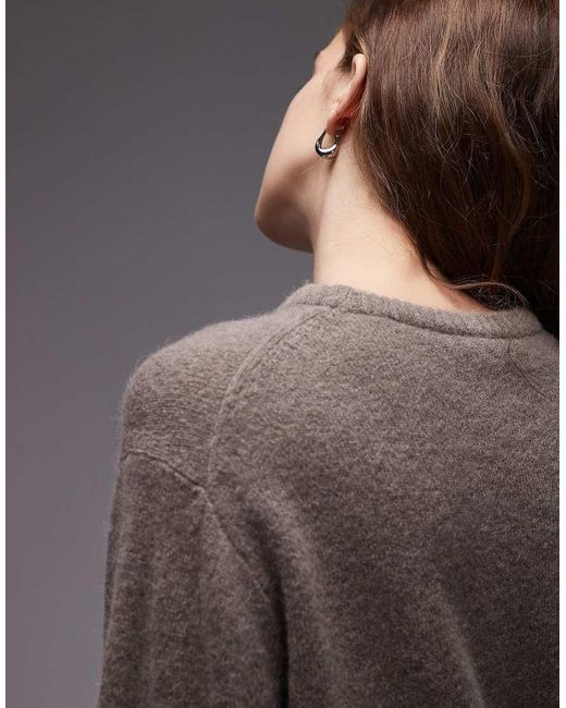 & Other Stories Gray Supersoft Alpaca Wool Blend Sweater With Wide Sleeves