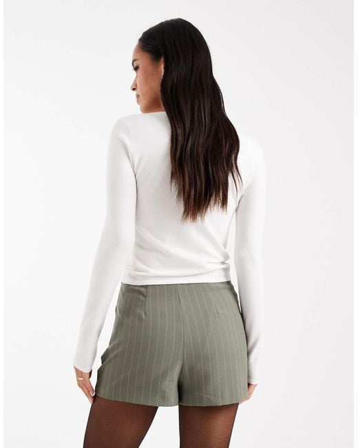 ASOS White Asymmetric Skort
