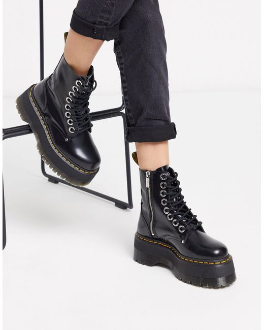 Jadon max - bottines chunky à semelle plateforme Dr. Martens en coloris  Noir | Lyst