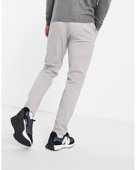 Chinos Grises De Corte Slim De Jack & Jones de hombre de color Gray