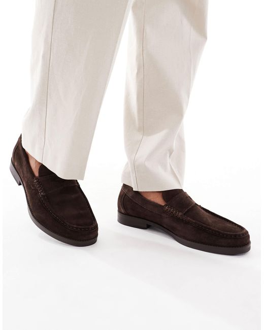 Schuh White Ryle Loafers for men