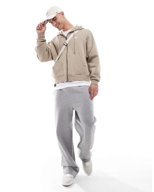 Nike - sb esssential - sweat à capuche zippé - kaki Nike pour homme en coloris White