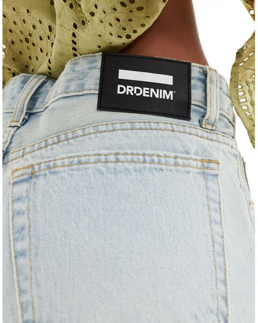 Rose - short en jean décontracté avec ourlet brut - délavage effet usé Dr. Denim en coloris Blue