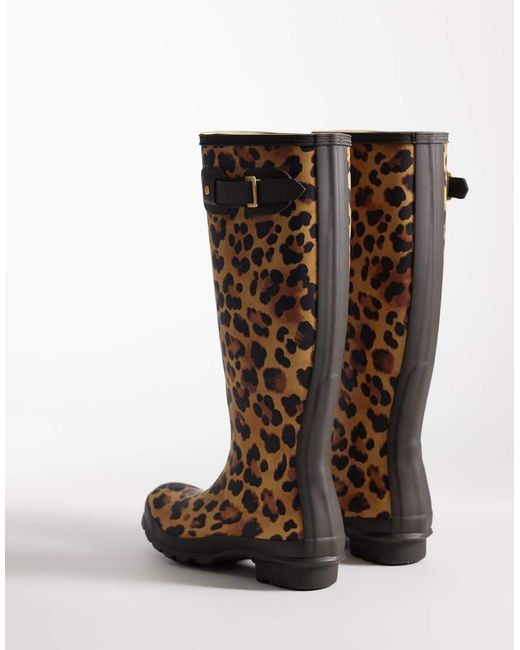 Hunter Brown Original Tall Wellington Boot