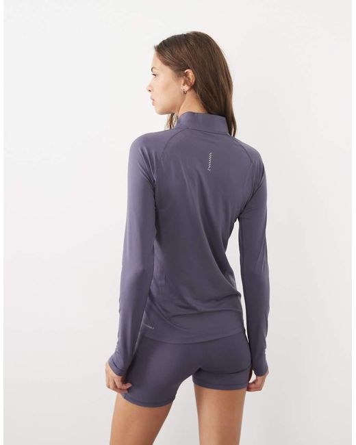 PUMA Purple Run Velocity Cloudspun Quarter-Zip Top