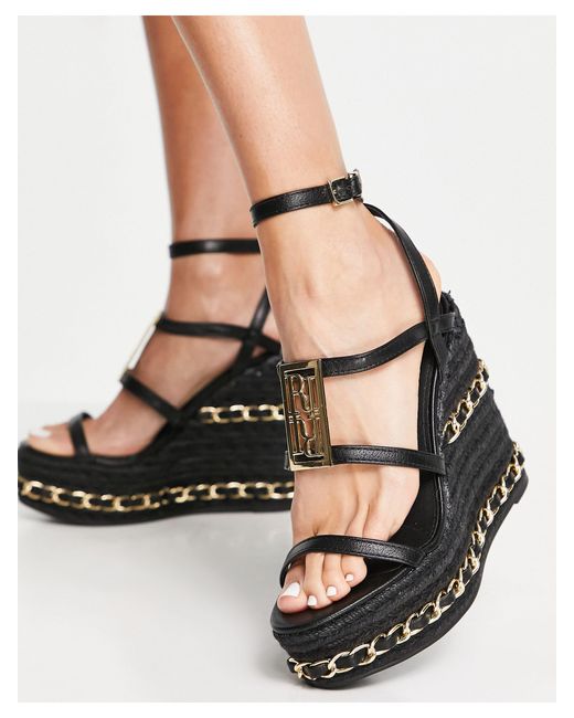 River island shop black espadrilles
