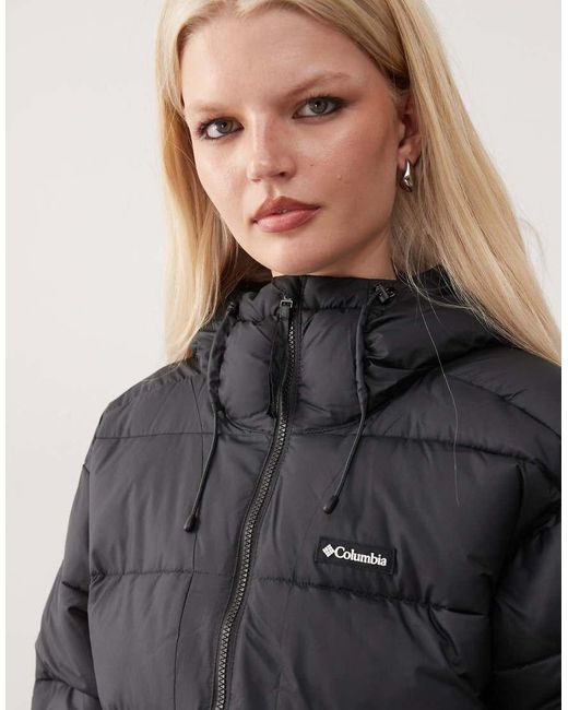 Columbia Black Pike Lake Iii Long Puffer Coat