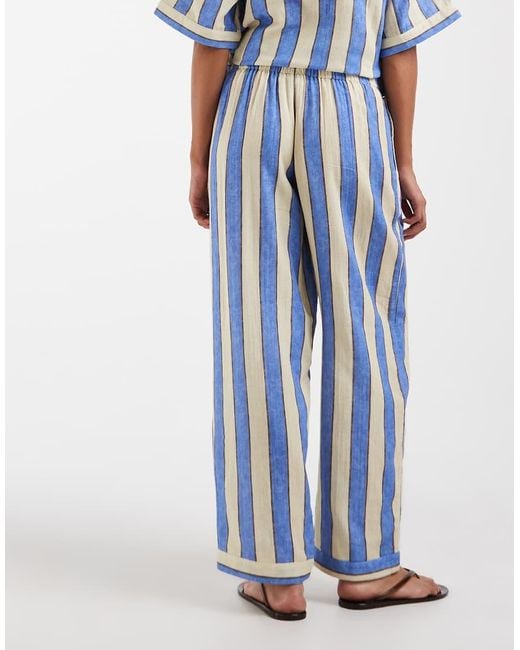 ASOS Blue Delilah Beach Cheesecloth Trouser