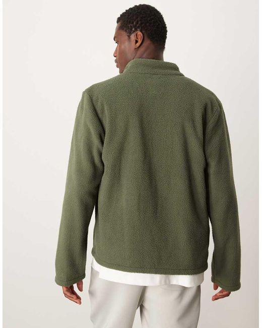 Pile Color Kaki Scuro di New Look in Green da Uomo