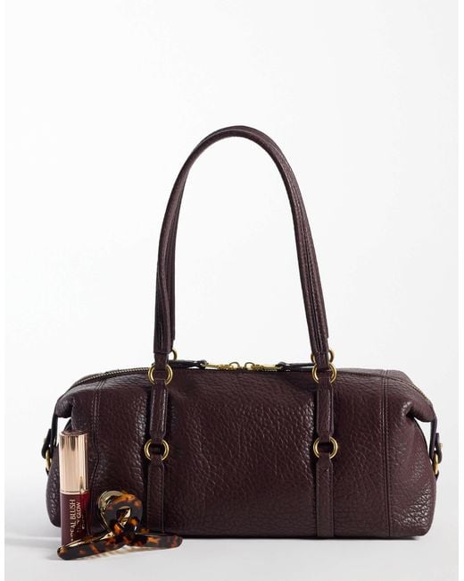 Mango Purple Shoulder Bowling Bag