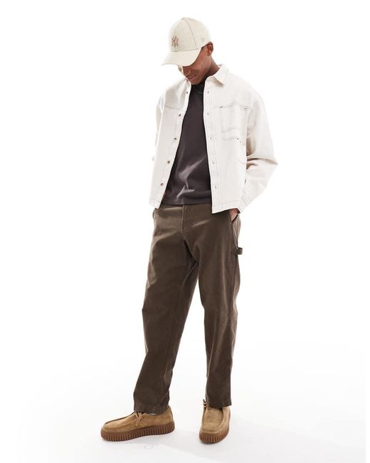 ASOS White Boxy Oversized Denim Shirt for men