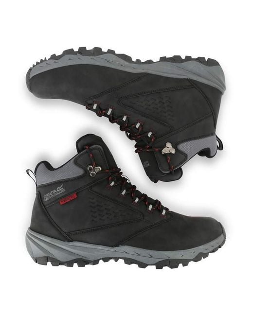 Regatta Black Waterproof Amble Waterproof Walking Boots for men