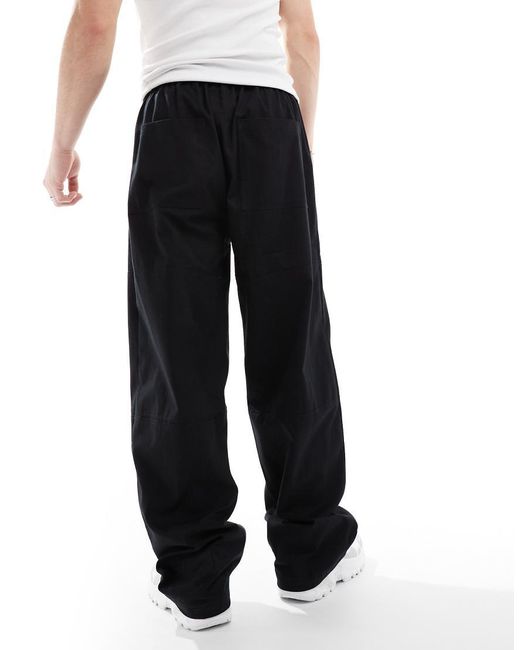 Collusion Black Relaxed Skate Pant for men