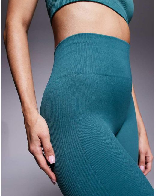 4505 Blue Hourglass Seamless Sculpting High Waist Gym leggings