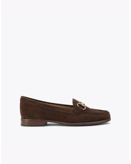 Carvela Kurt Geiger Brown Click Flat Shoes