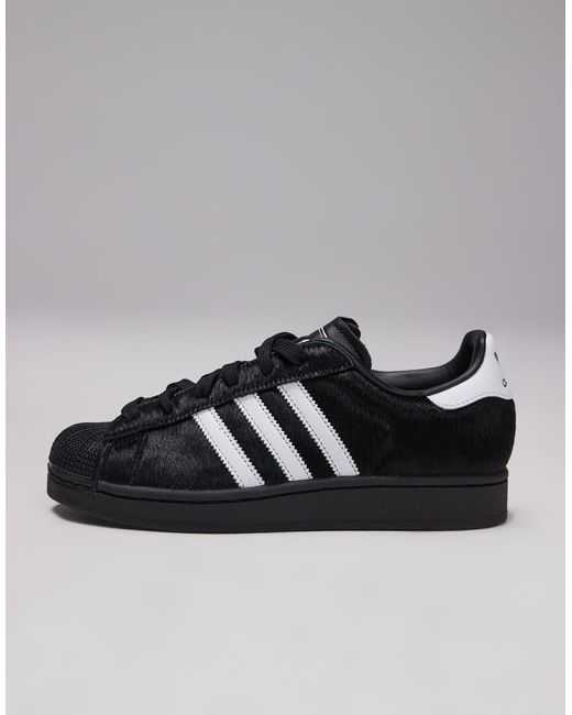 ADIDAS Superstar II White Black Pony Hair (Women's) main image 1