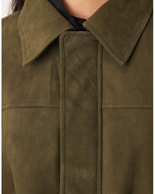 JJXX Brown Suede Leather Jacket
