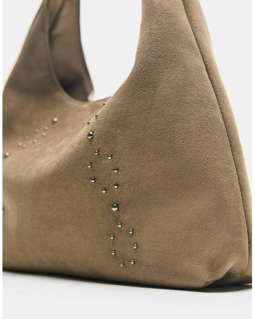 Cabas clouté Pull&Bear en coloris Natural
