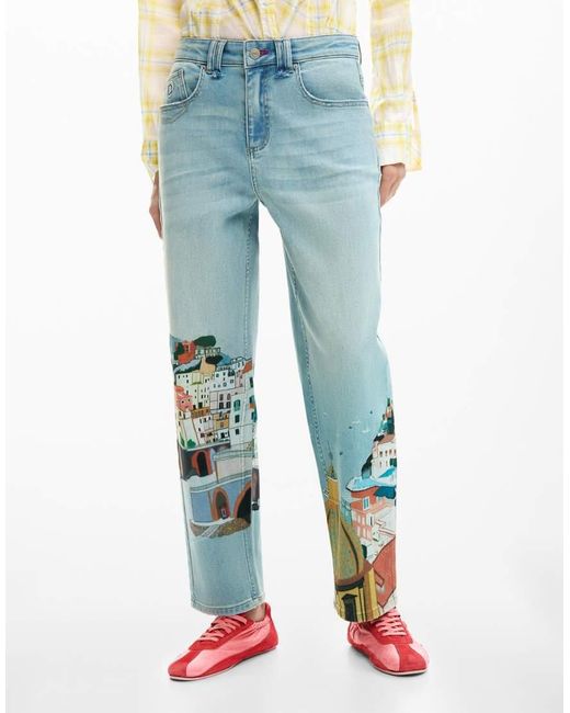 Desigual Blue Amalfi Jeans Trousers
