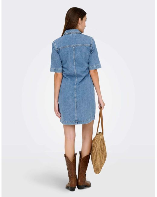 ONLY Blue – jeanskleid aus denim
