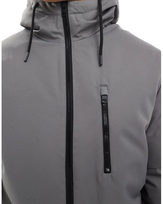 Jack & Jones Gray Parka Jacket for men