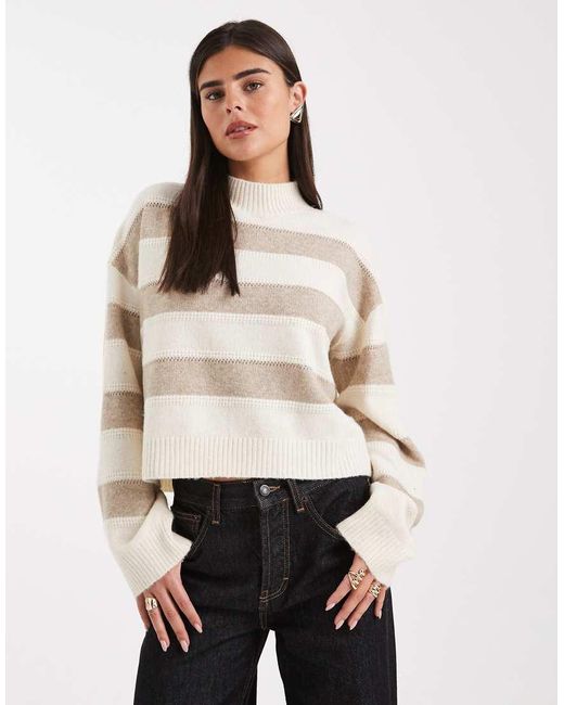 Vero Moda Natural High Neck Jumper