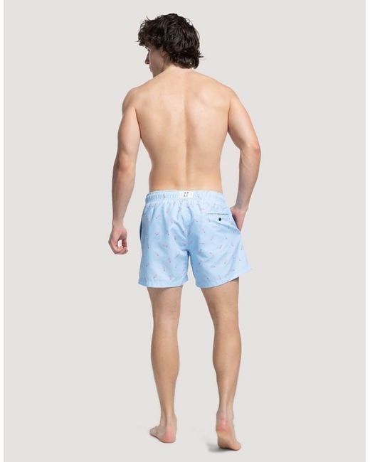 Apreslife Blue Twister Swimshorts for men