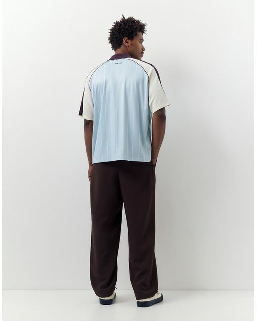 Pull&Bear Gray Marseille Boxy Soccer Polo Shirt for men