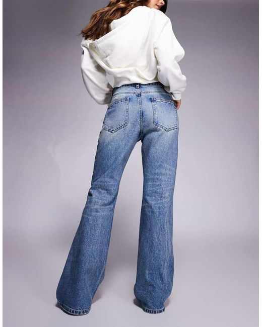 ASOS Blue 90S Flare Jean