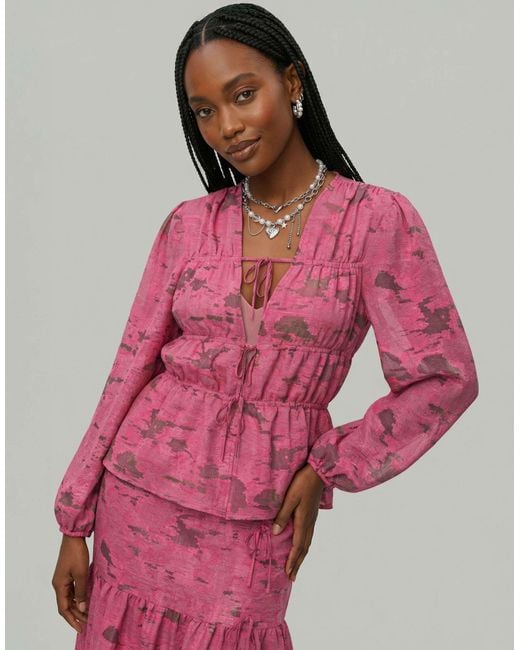 HYPEDROP Pink – hemdbluse