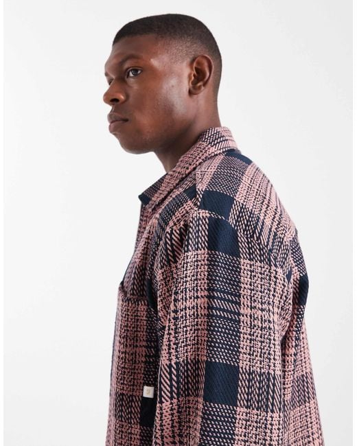 Farah Red Etienne Check Jacket for men