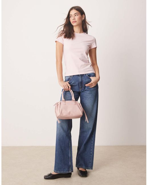 Abercrombie & Fitch Natural – knapp geschnittenes, zum einstecken geeignetes t-shirt