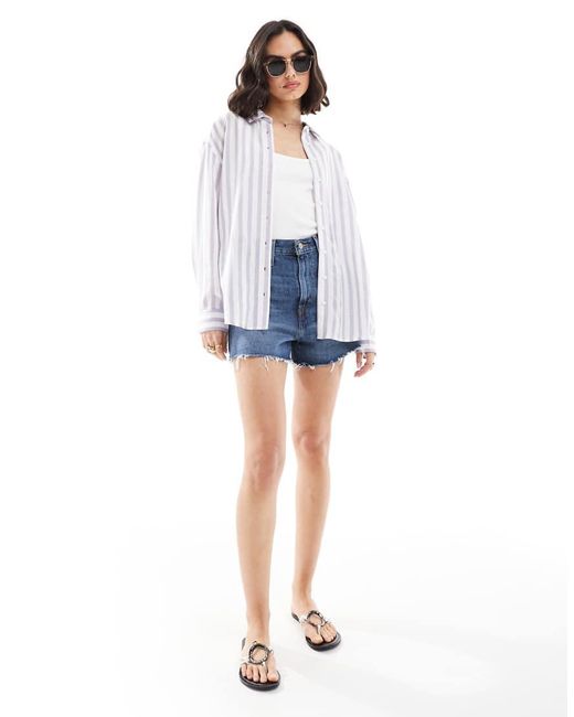 ASOS White Linen Blend Shirt
