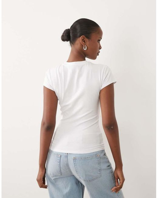 ASOS White Weekend Collective Icon Baby Tee With Wca Graphic