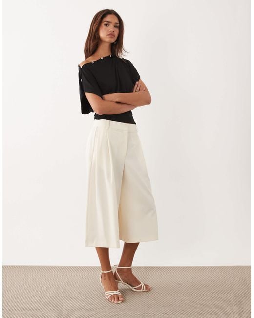 ASOS Black Multiway Button Top