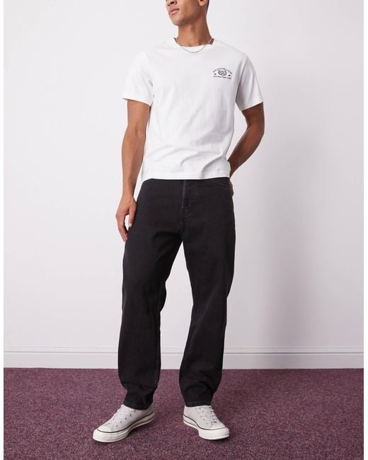 Ray - jean décontracté coupe fuselée Weekday pour homme en coloris White