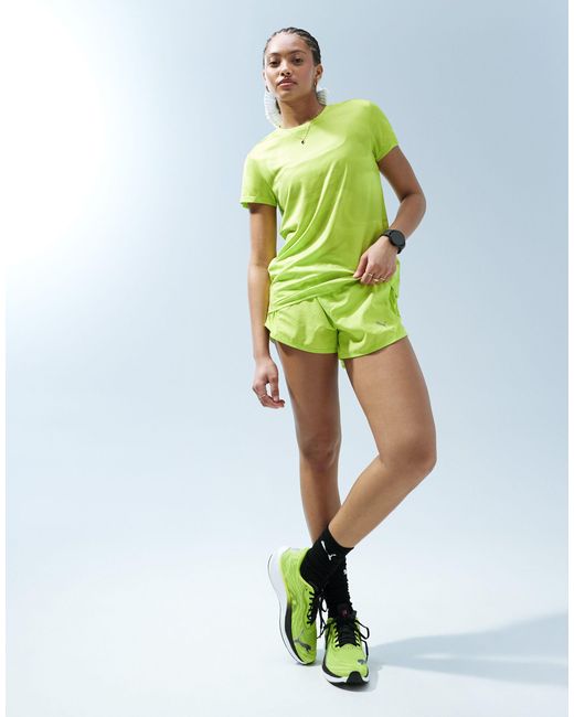 Run favourite - t-shirt - citron PUMA en coloris Green