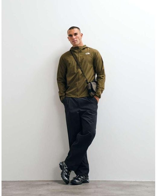 The North Face Green Hooded Wind Jacket for men