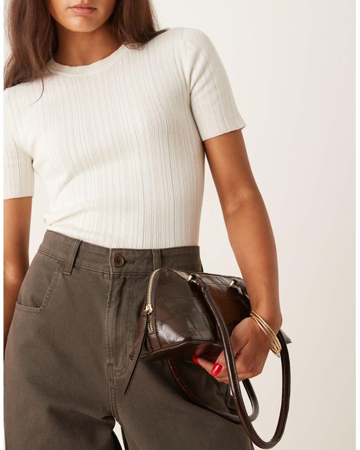ASOS Brown – bowler bag