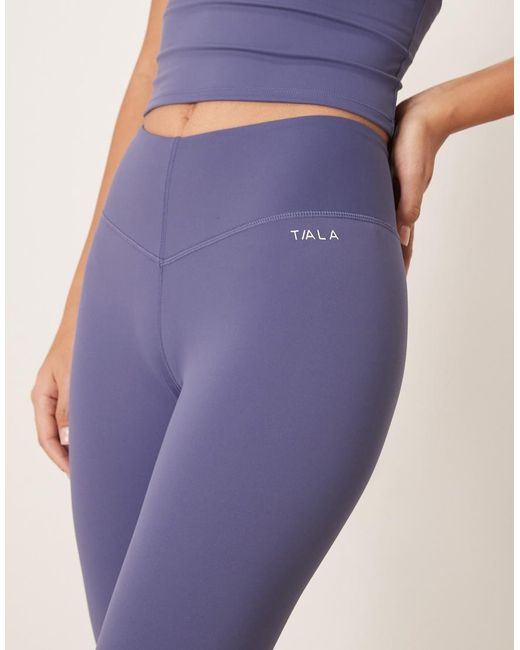 Leggings Azules Con Cinturilla De Pico Skinluxe De Tala de color Blue