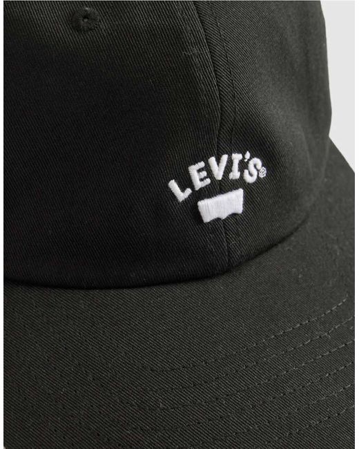 Levi's Black Canvas Logo Cap