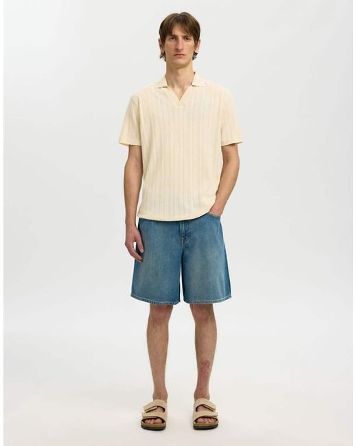 SELECTED Natural Polo Shirt for men