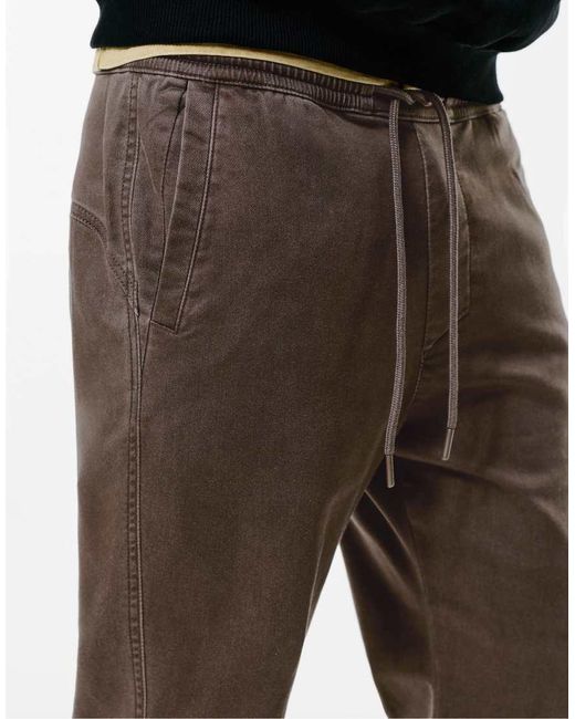 Pull&Bear Comfortabele Joggingbroek in het Brown voor heren
