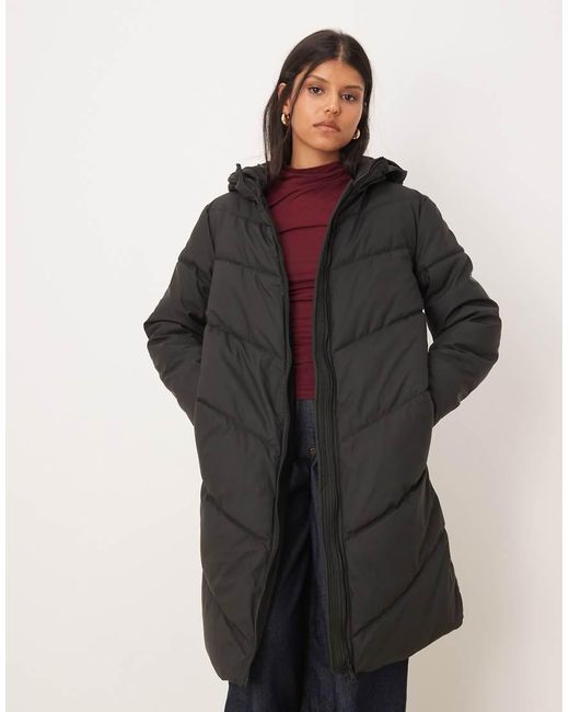 Jdy White Longline Padded Coat