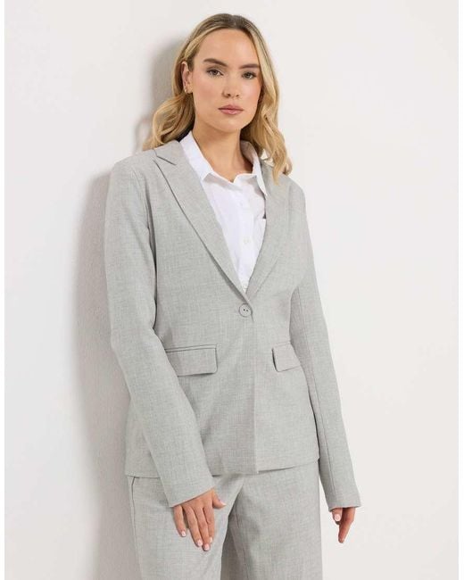 Long Tall Sally Gray Tailored Blazer