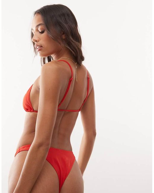 Weekday Red Bikini Top