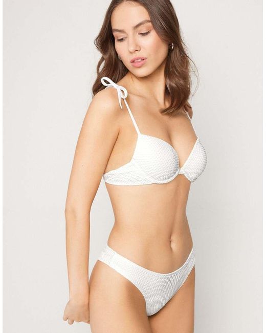 Tezenis Natural Piqué Wave Push-Up Padded Bikini Top