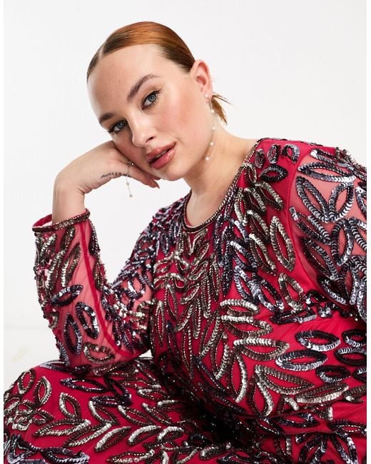 Frock and frill red dress top